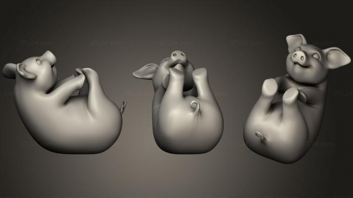 Animal figurines (pigs1, STKJ_1277) 3D models for cnc